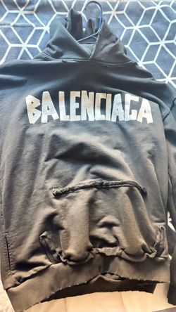 Balenci tape hoodie