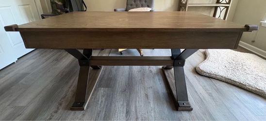Industrial Wood and Metal Office set