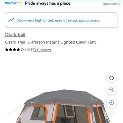 10 Person Instant Cabin Tent 