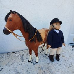 American Girl Doll And Horse