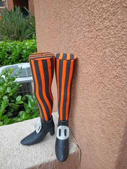 Halloween Witch Legs Decoration