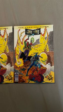 1993 Upper Deck Image Comics Pyramid Deathmate Promo Card Sheet 5" x 3.5"