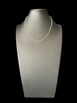 16” 1.88mm 10K Yellow Gold Rope Chain