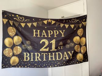 21st birthday backdrop