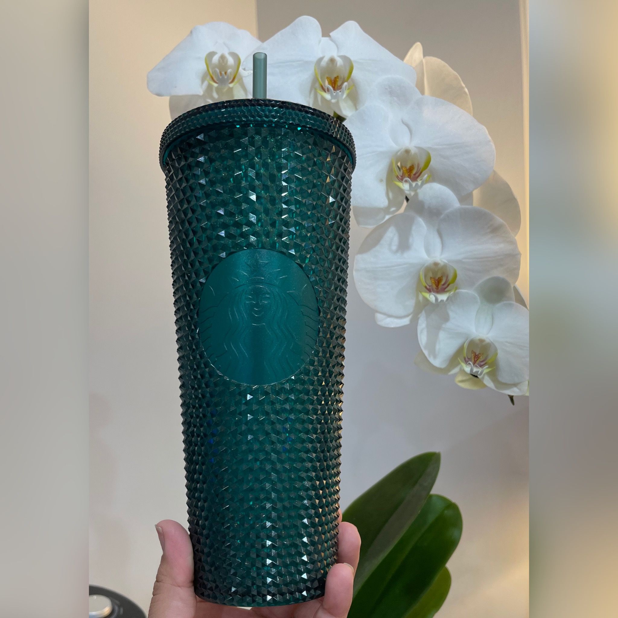 Starbucks Green Glitter Studded (over Seas)