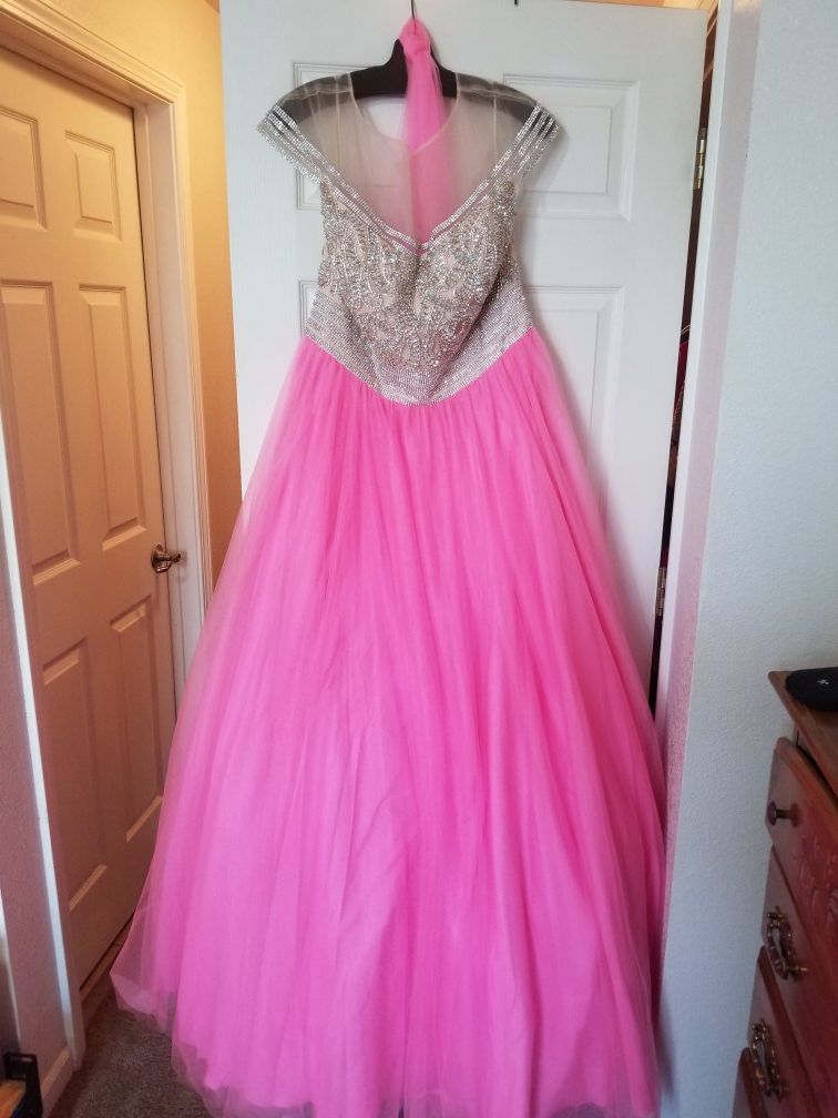 Sweet 16, Quinceanera, Prom, Party pink dress
