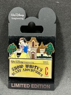 Snow White's Scary Adventures C-Ticket WDI Pin LE 300 Cast Ride Attraction