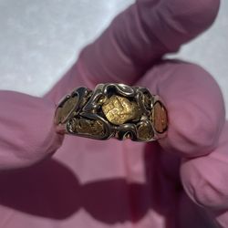 Gold Nugget Alaskan Ring  13 Grams 