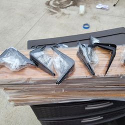 5 Wood Shelf and Bracket Kits