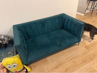 Velvet sofa