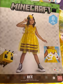 Minecraft Bee Child Costume Size M (7-8)