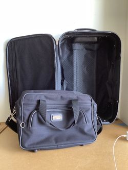 Departures Black Carry-On Luggage Plus Tote