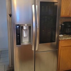 LG 27 Cu. Ft. Side-By-Side Insta View Refrigerator
