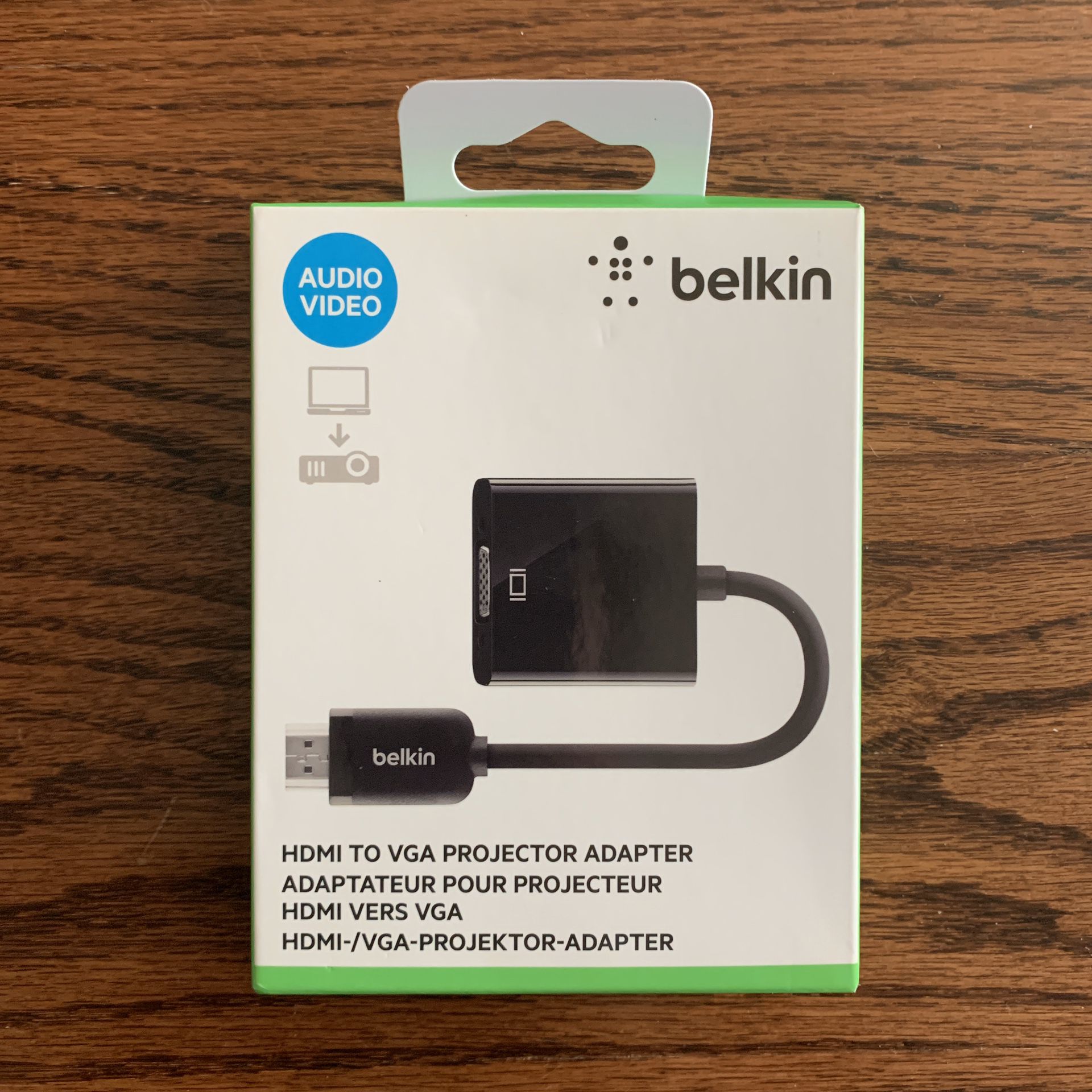 Belkin AV10170bt HDMI to VGA Adapter with Micro-USB Power and Audio Support, Compatible with Apple TV 4K and Most TVs