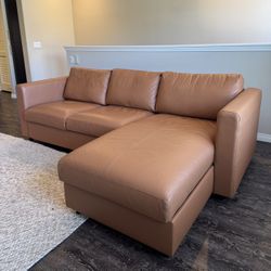 IKEA FINNALA Leather Couch - Perfect Condition (Barely Used)