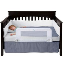 hiccapop Convertible Crib Bed Rail for Toddlers, Crib Rail Guard with Reinforced Anchor Safety