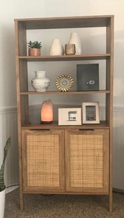 Bookcase storage cabinet
