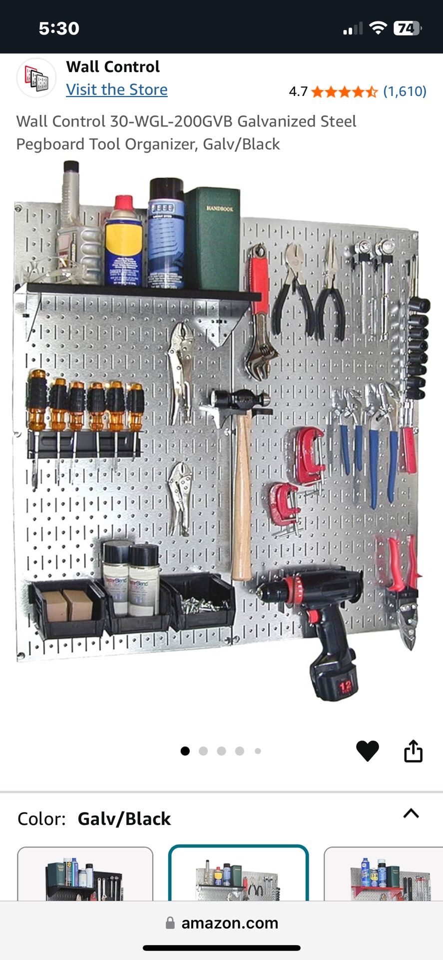 Galvanized Tool Holder