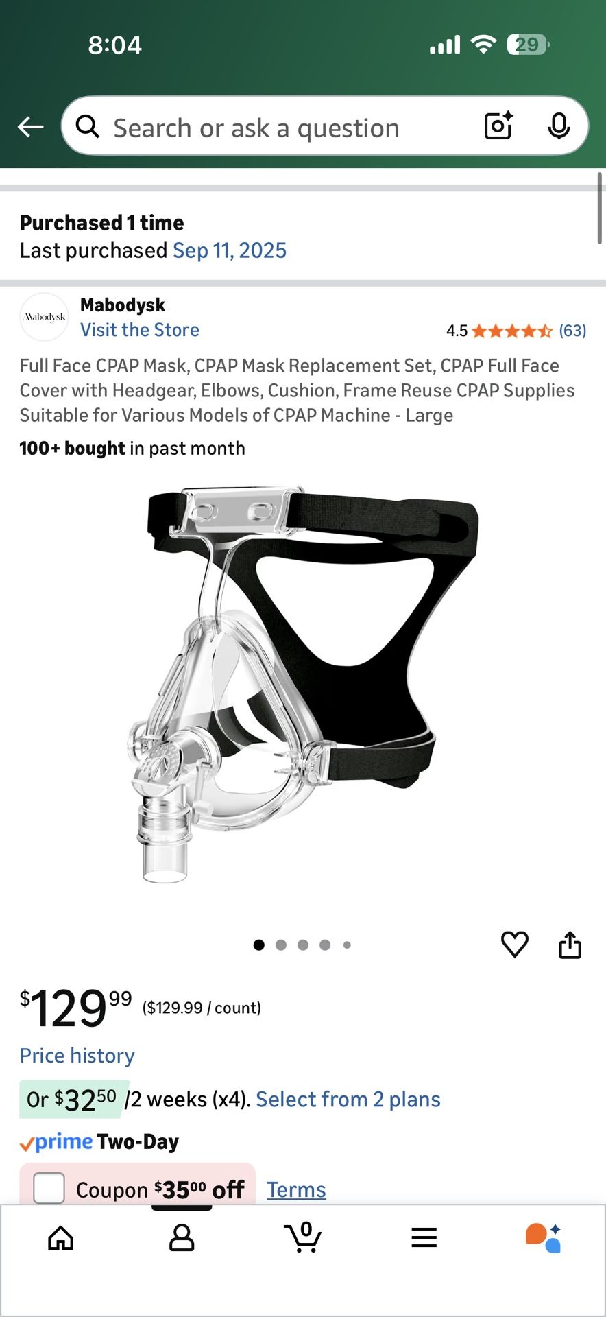 Full Face CPAP Mask, CPAP Mask Replacement Set