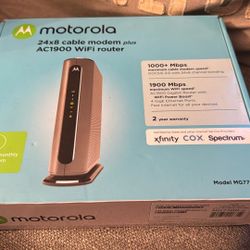 Motorola MG7700 Modem WiFi Router Combo with Power Boost