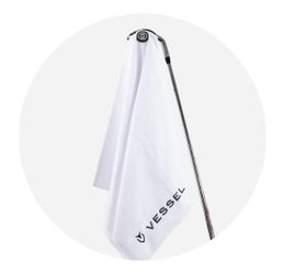 Vessel Magnetic Golf Towel White Brand New