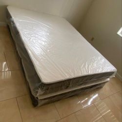 Full Size Mattress regular With Box Spring Set Colchones Nuevos Matrimoniales Full Bed 