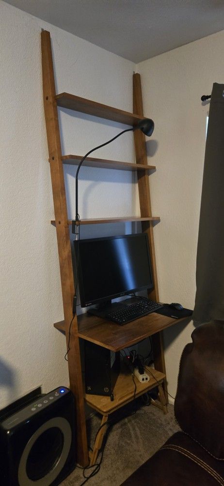 Desk. Computer Desk. Leaning Desk.