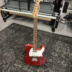 Squire Telecaster Fender Guitar Sparkle Red