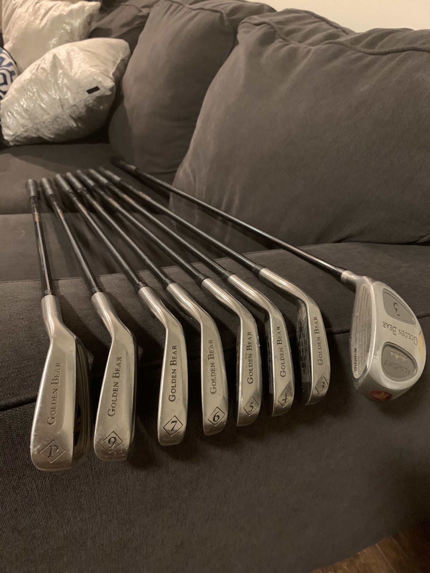 Golden Bear Golf Clubs 3-Pw (missing 8 Iron)