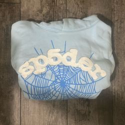 Sky blue spider hoodie 