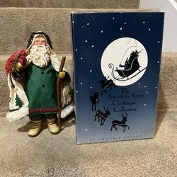 Clothtique possible dreams out of forest 1991 Santa bag vintage cape reindeer fi