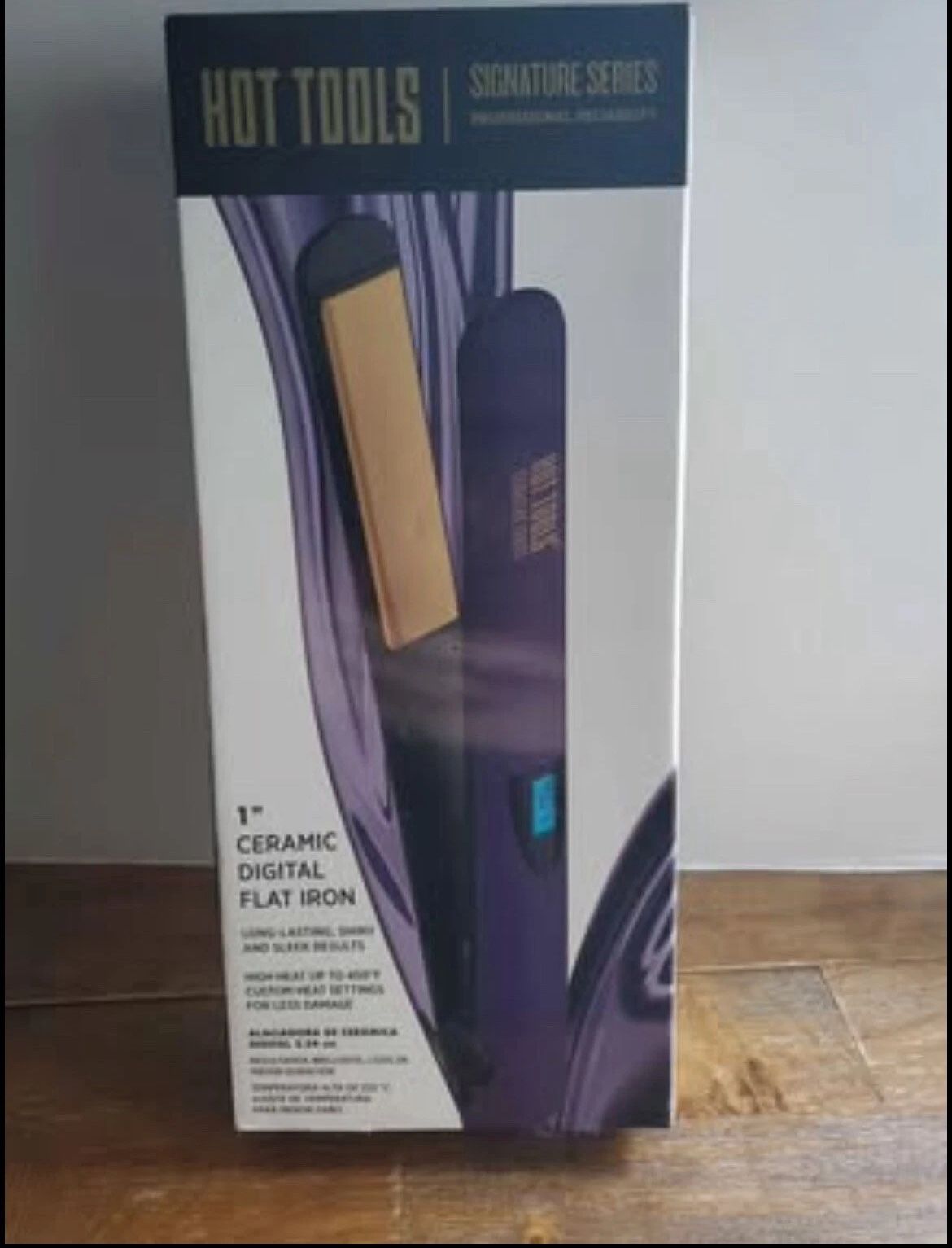 Hot Tools Pro Signature Ceramic Digital Hair Flat Iron 1"