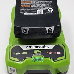 Greenworks 24V Max Lithium Charger [(contact info removed)] And 2AH Battery - [LB24A020] 