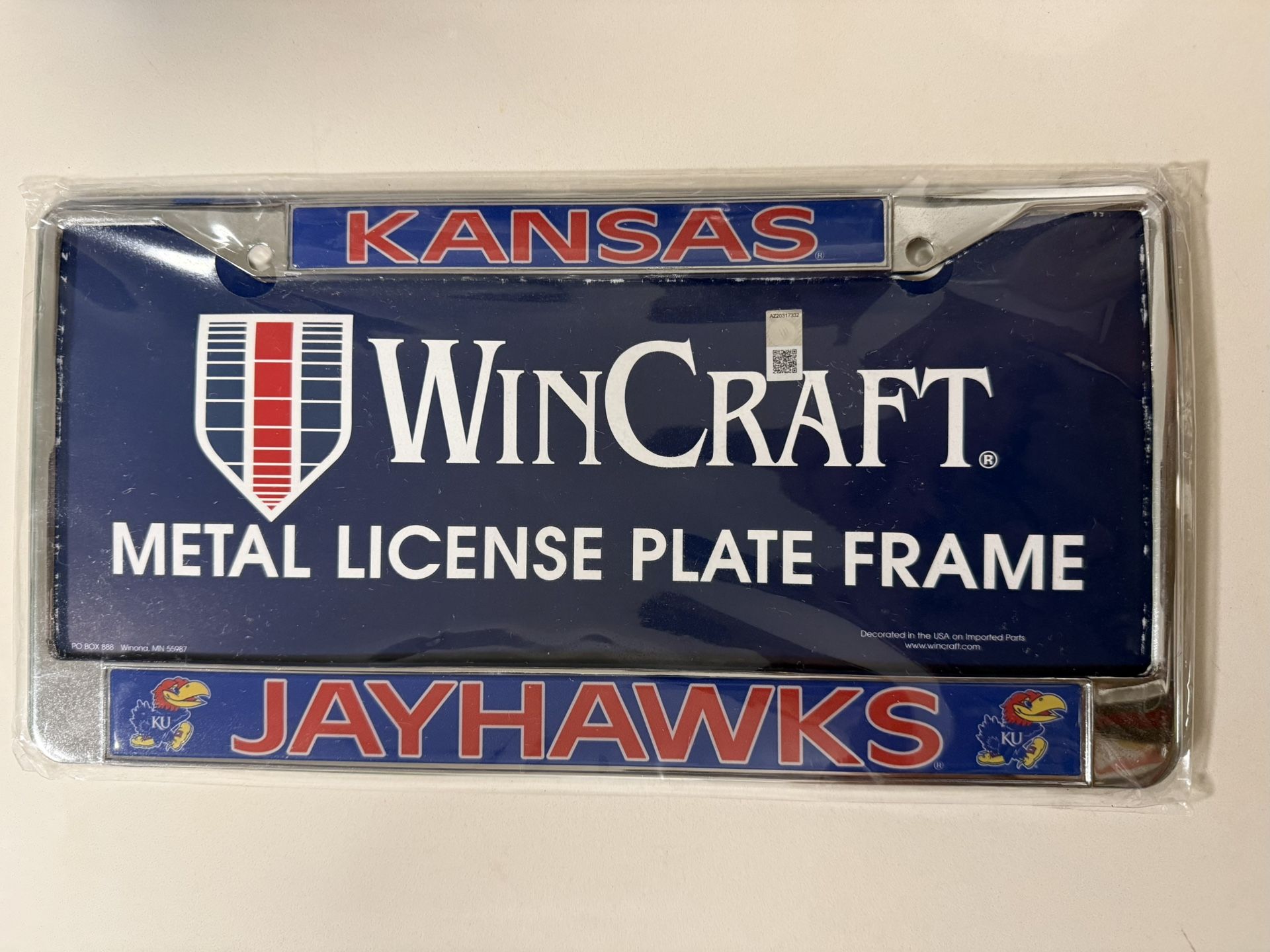 KANSAS JAYHAWKS License Plate Frame