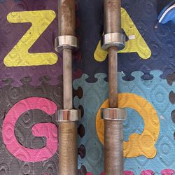 Olympic Dumbbells Handles.     10 Dollars 