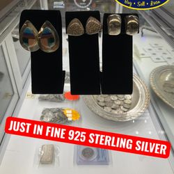 925 Fine Sterling Silver EARRINGS 