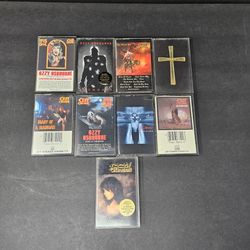 Ozzy Osbourne Cassette Tape Lot of 9
