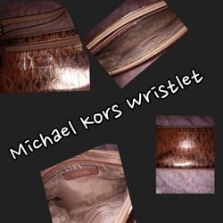 Rose Gold Colored Michael Kors Wristlet 