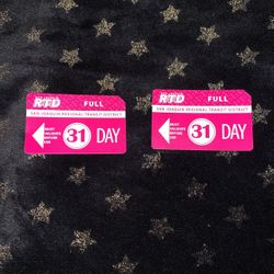 31 day bus pass brand new