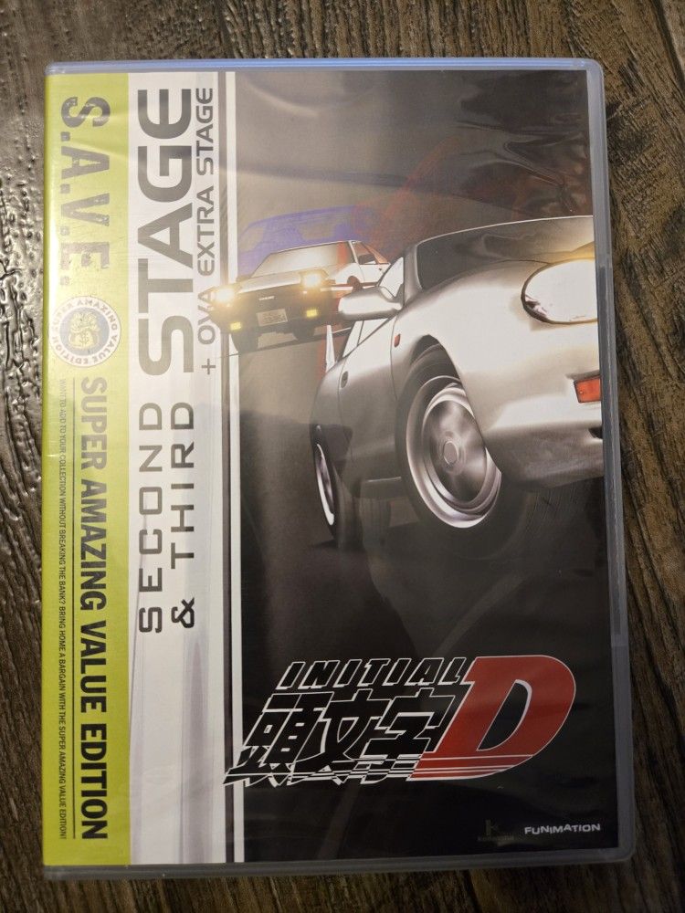 official Initial D second + third stage funimation dvd anime manga 2nd fourth honda civic type r s2000 wrx sti hot wheels ae86 rx7 evo mf ghost 3rd 4