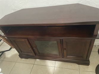 Cherry wood multi use cabinet stand