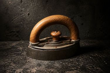Antique iron for decoration