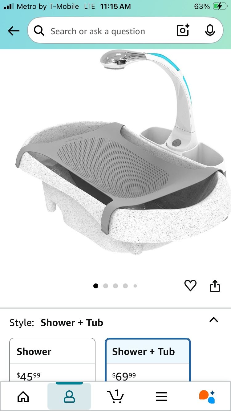 Baby Bath Newborn-Toddler With Sprayer