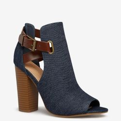 Rika Heeled Sandal  Denim
