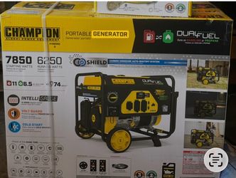 Champion 7850W Dual Fuel Portable Generator and matching cord