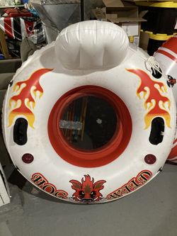 Patched - Solstice Super Chill Tube Single Inflatable River Float Raft w Backrest #2