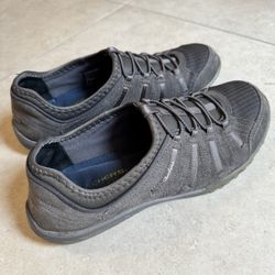 Women’s Sketchers Memory Foam Slip On Gray Sneakers