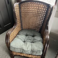 Cane Wing Back Chair 