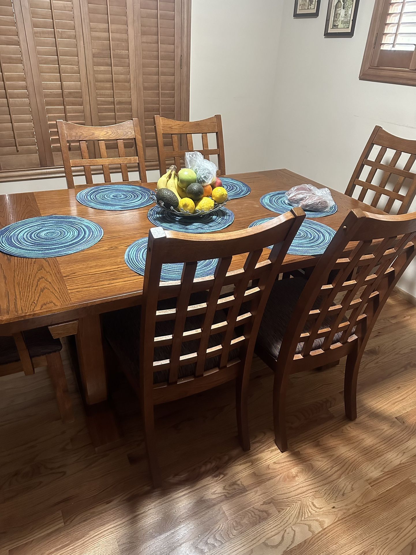 $300 Dining Table w/ 6 Chairs