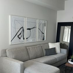 West Elm Couch w/ Sofa Bed 